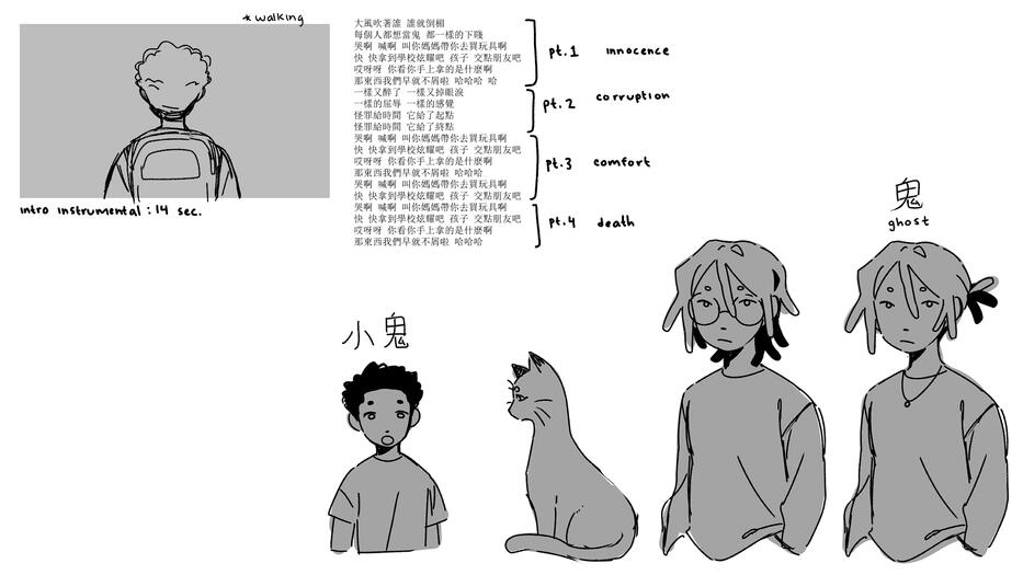 design and original layout/storyboard